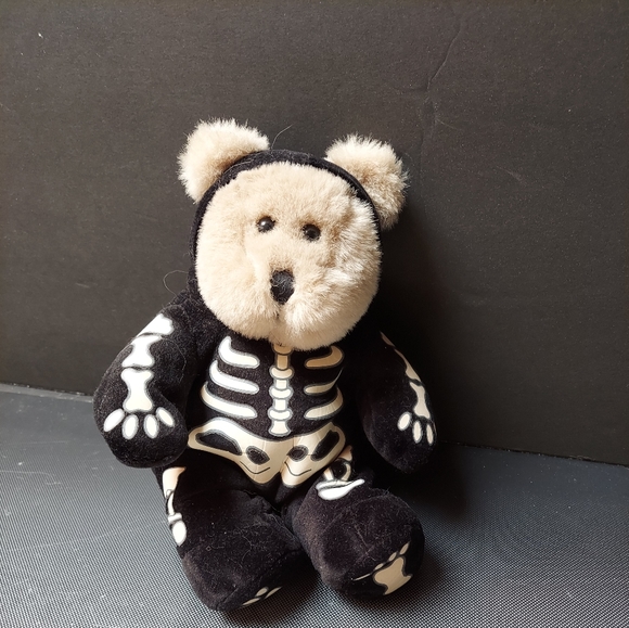 Starbucks halloween skeleton 2004 bear plush - Picture 3 of 5